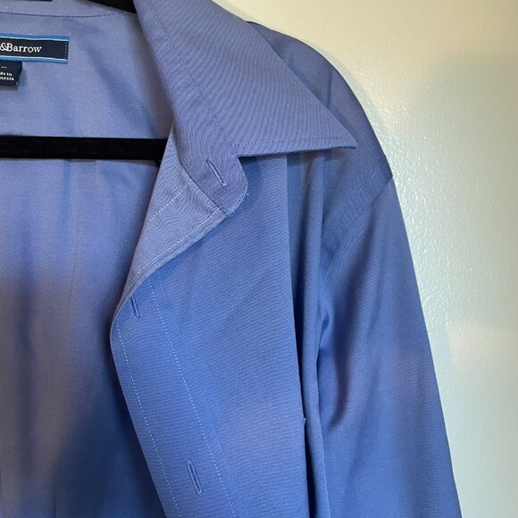 17 36 Croft and Barrow All Cotton/Non-Iron Blue Button Down - Picture 3 of 6